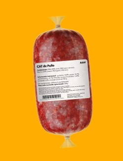 Plato de Pollo Crudo - Comida Natural para tu Gato