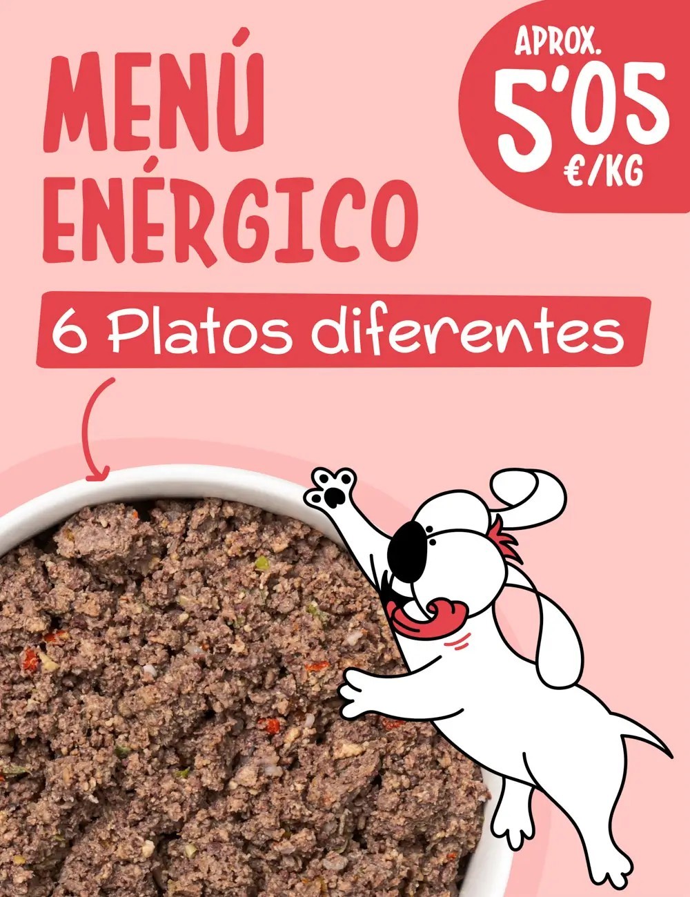 Menú Enérgico COCINADO 5kg