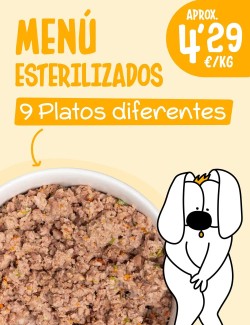 Menú Esterilizados COCINADO 10-15kg