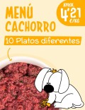 Menú Cachorro CRUDO 10-15kg
