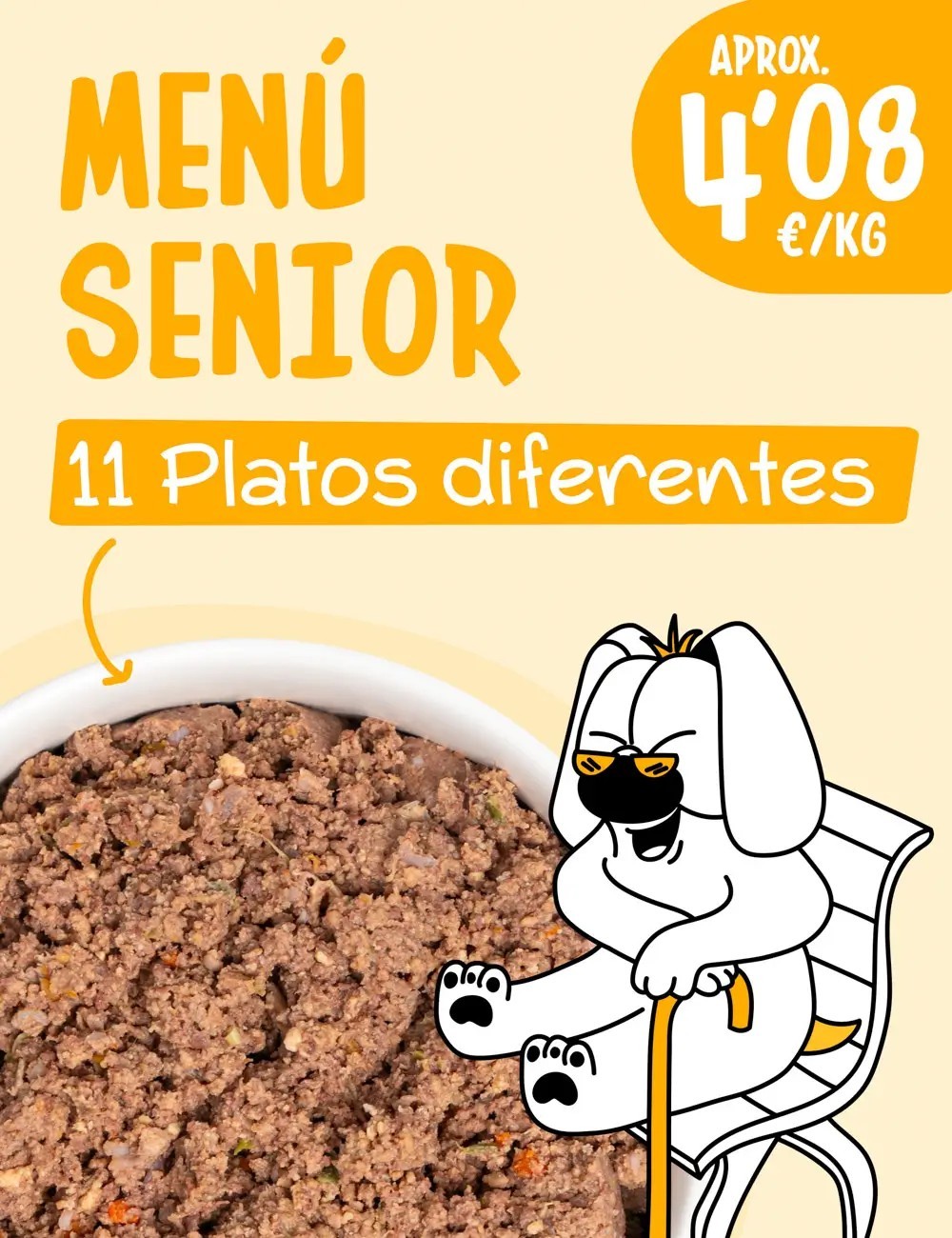 Menú Senior COCINADO 15kg