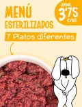 Menú Esterilizados CRUDO 15kg