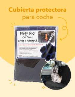 DIRTY DOG PROTECTOR ASIENTOS COCHE NEGRO 148x136CM