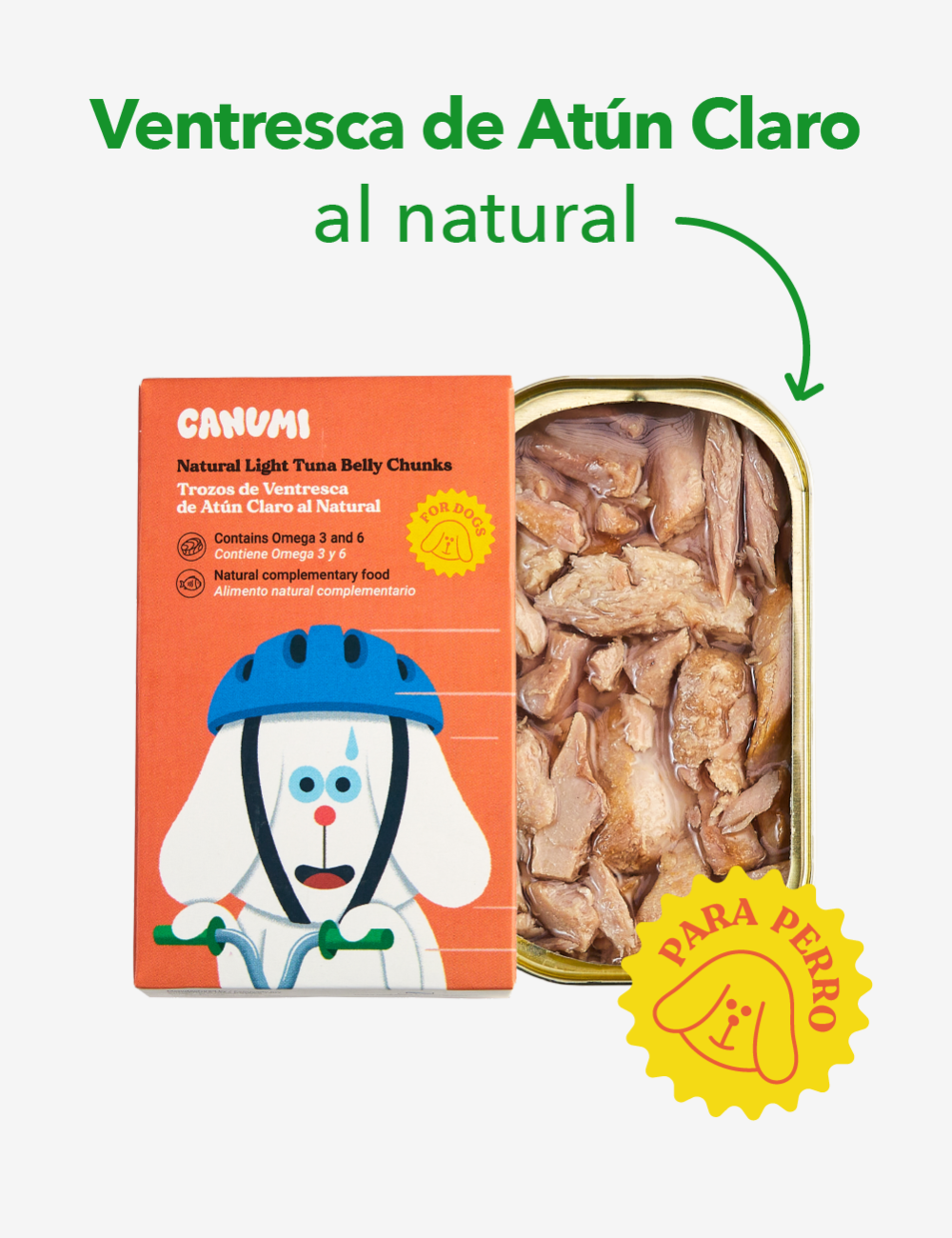 CANUMI VENTRESCA DE ATUN AL NATURAL PERRO