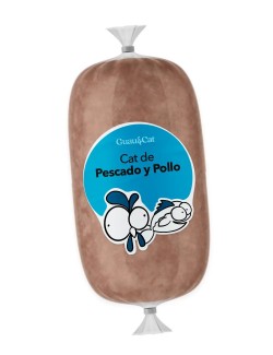 Plato de Pescado y Pollo Cocinado - Comida Natural para tu Gato