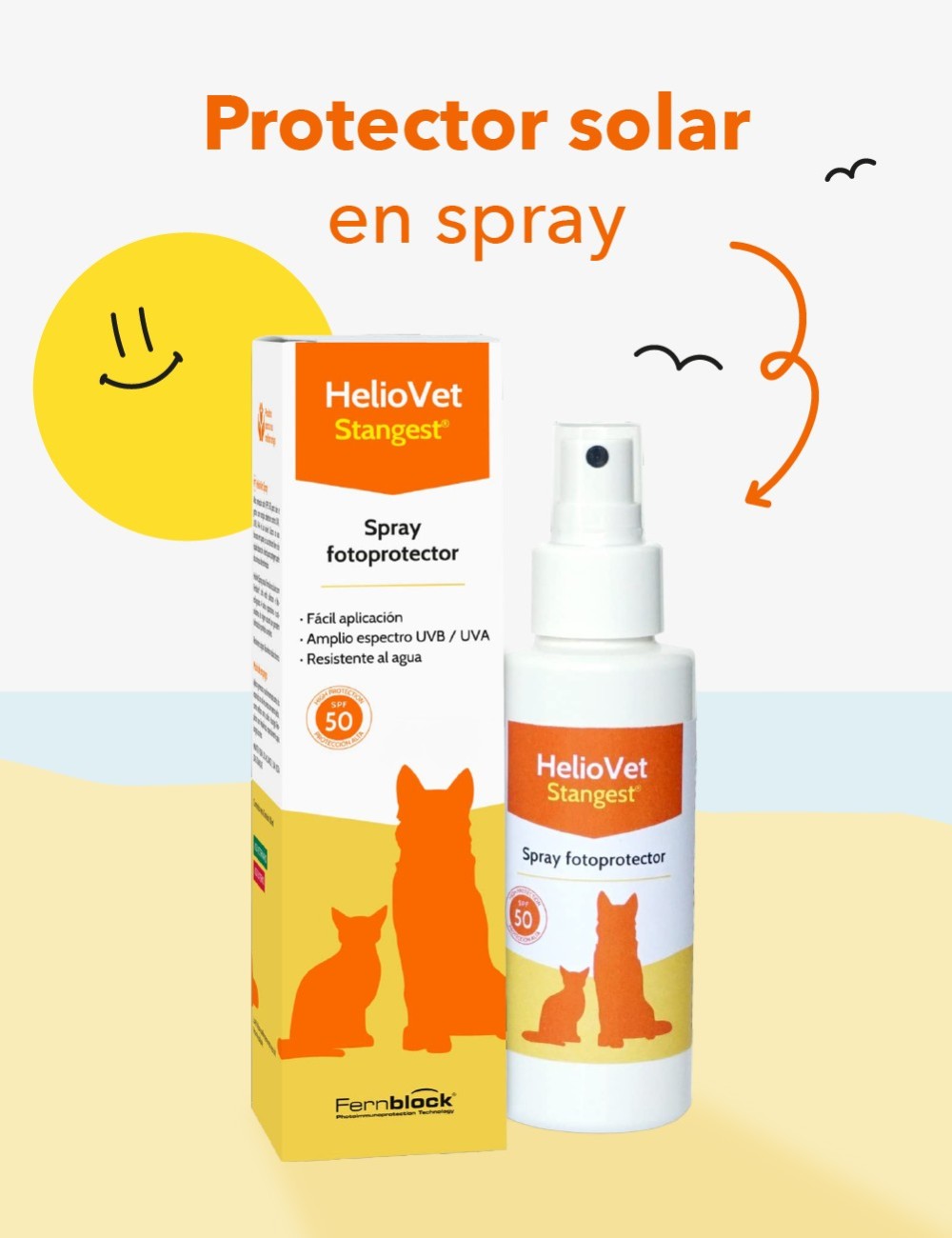 STANGEST HELIOVET SPRAY SOLAR SPF50 80ML