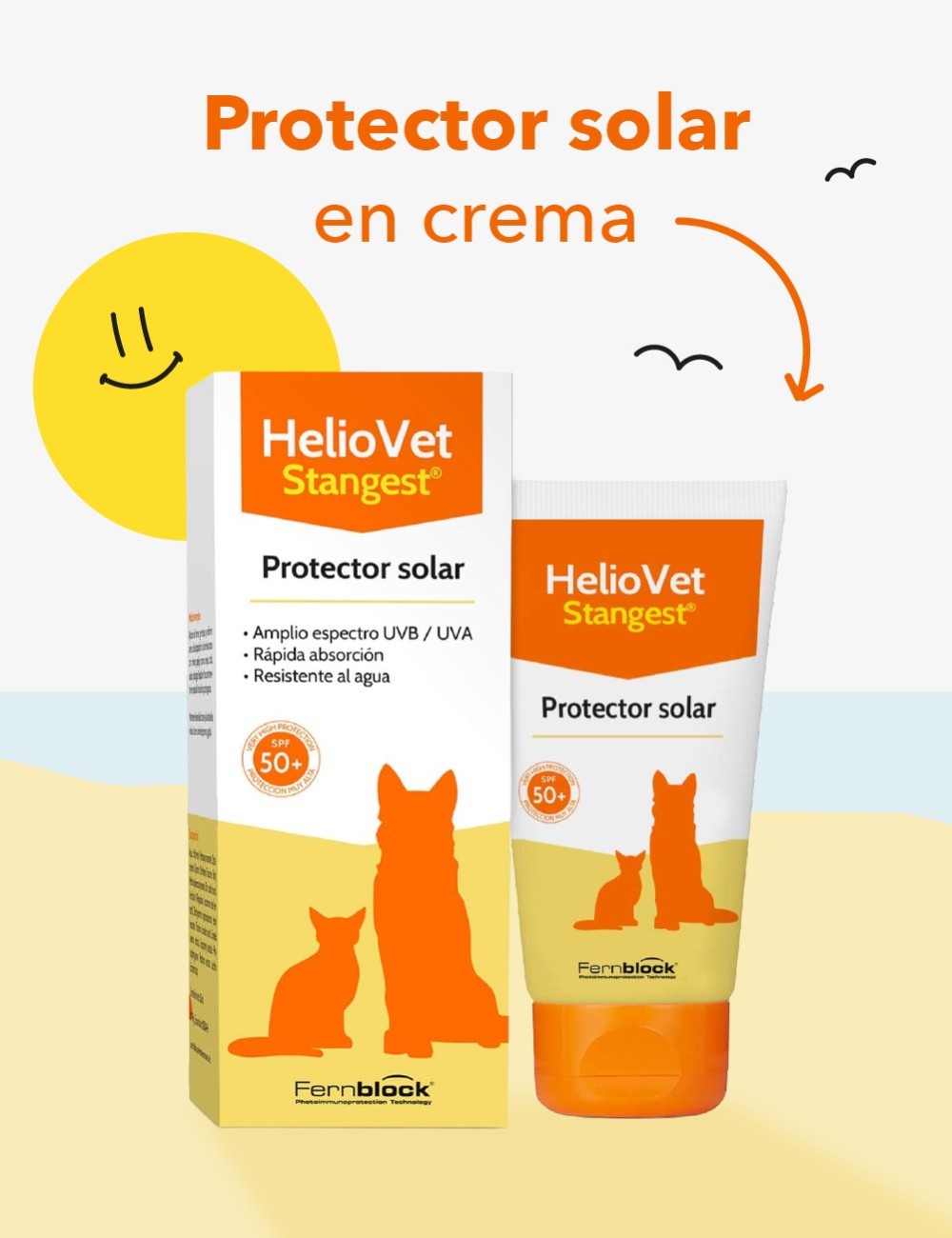 STANGEST HELIOVET CREMA SOLAR SPF50 50GR