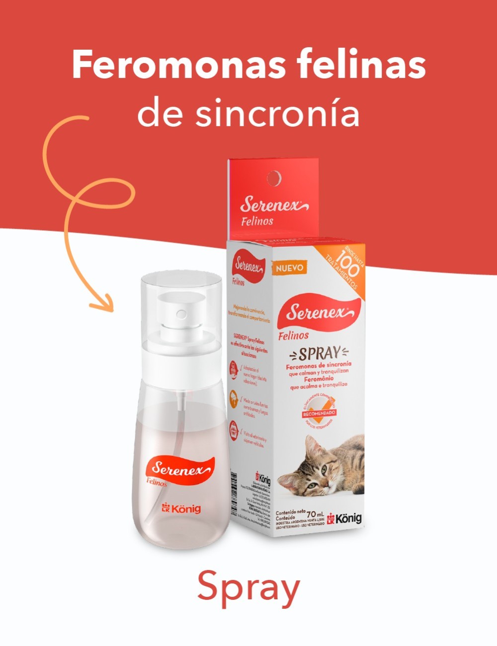 SERENEX SPRAY FELINO 70ML