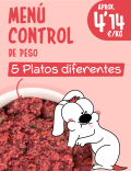 Menú Control de Peso CRUDO 10-15kg