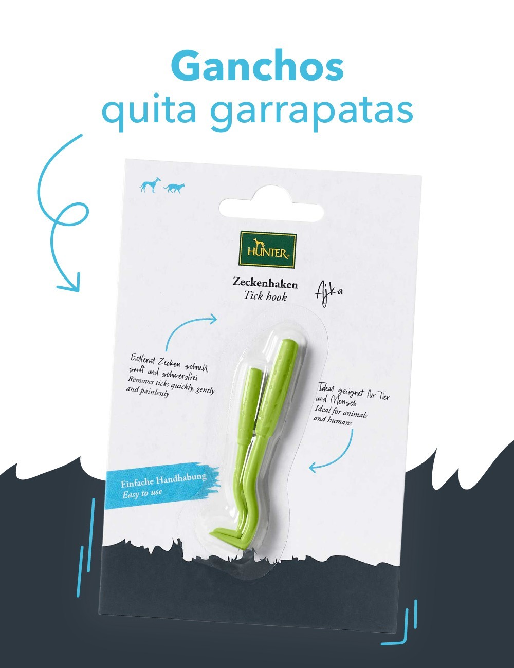 HUNTER GANCHO PARA GARRAPATAS PLASTICO