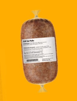 Plato de Pollo Cocinado - Comida Natural para tu Gato