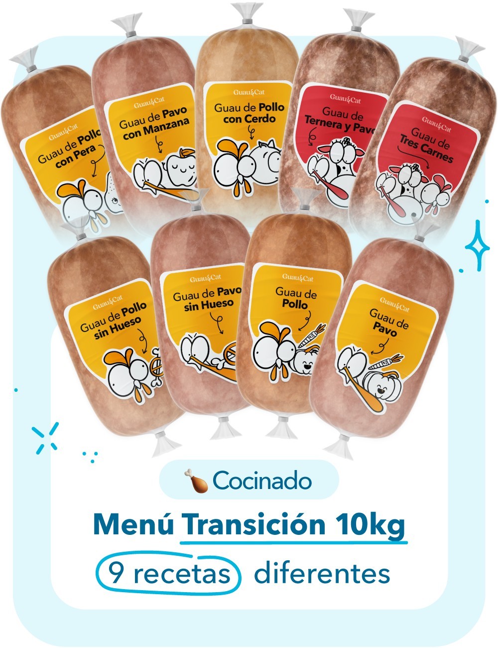 Menú TRANSICIÓN Cocinado 10kg
