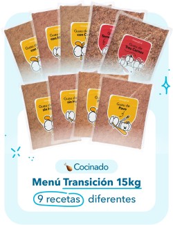 Menú TRANSICIÓN Cocinado 15kg
