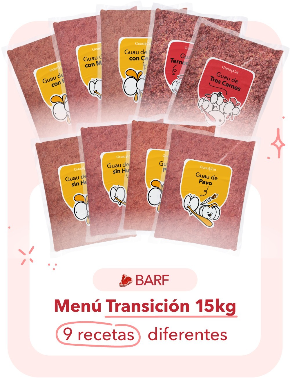 Menú TRANSICIÓN Crudo 15kg