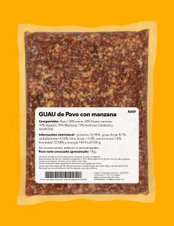 Pavo con Manzana CRUDO