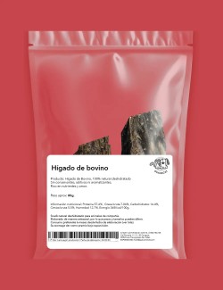 Snack Hígado de Bovino - Snacks Deshidratados para Perros