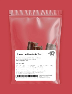 Snack Puntas Nervio de Toro - Snacks Deshidratados  para Perros