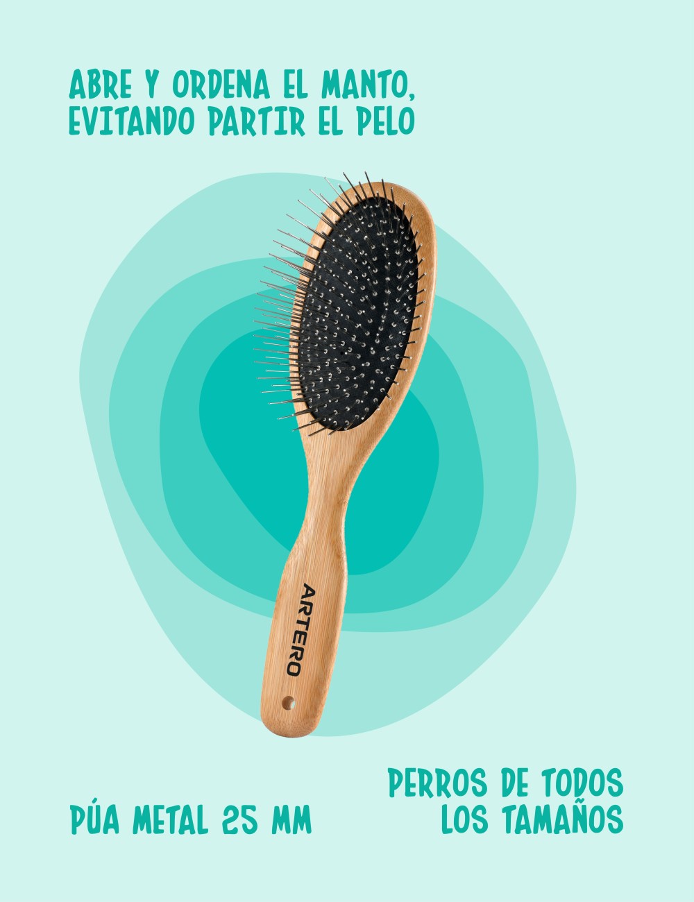 Artero Nova - Cepillo Púa Mantequilla