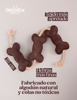 GREEN ELK Coco Buddies Huesos y Yute