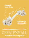 GREAT&SMALL CUERDO FORMA HUESO 2 NUDOS 50CM